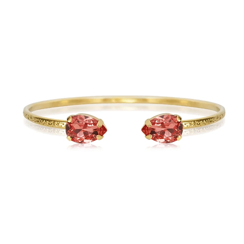 Caroline Svedbom - Petite Drop Bracelet Gold Rose Peach