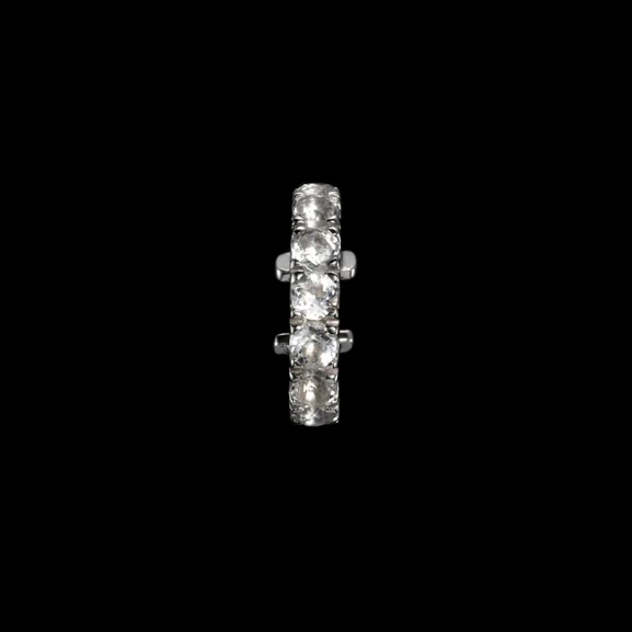 Eternity Ear Cuff Clear Quartz - Maria Nilsdotter - Schmuck im skandinavischen Design - Nordic Spectra