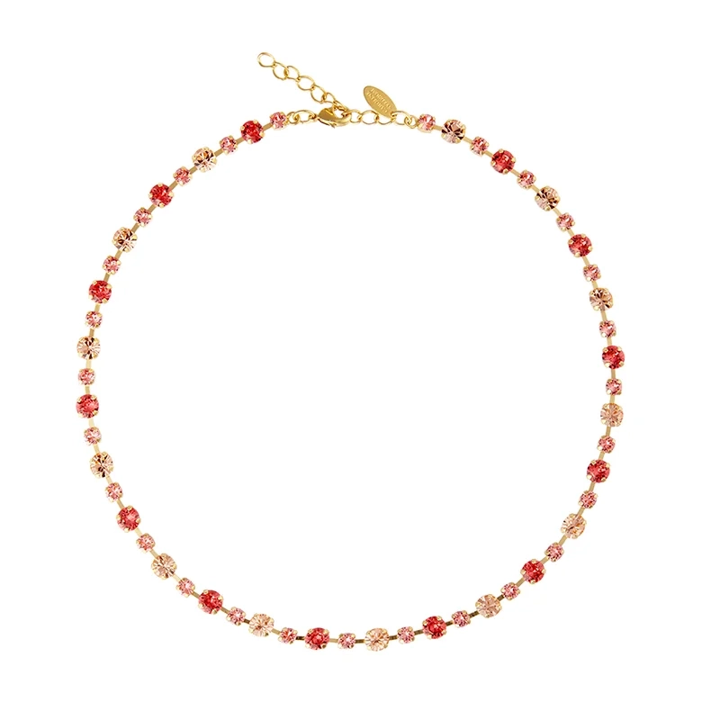 Caroline Svedbom - Calanthe Necklace Gold Peach Combo