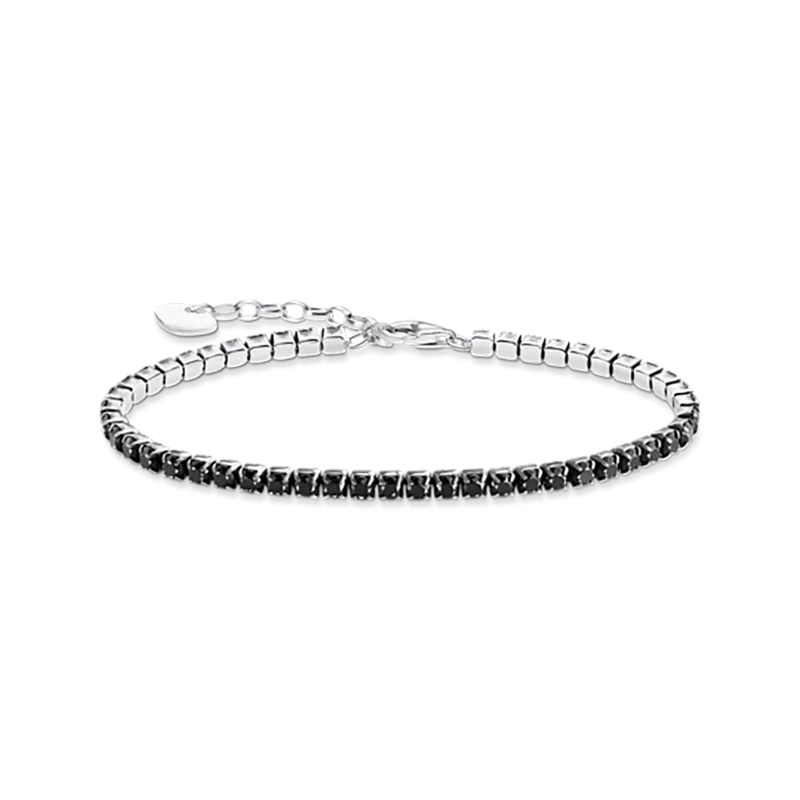 Thomas Sabo - Tennisarmband med Svarta Glittrande Stenar