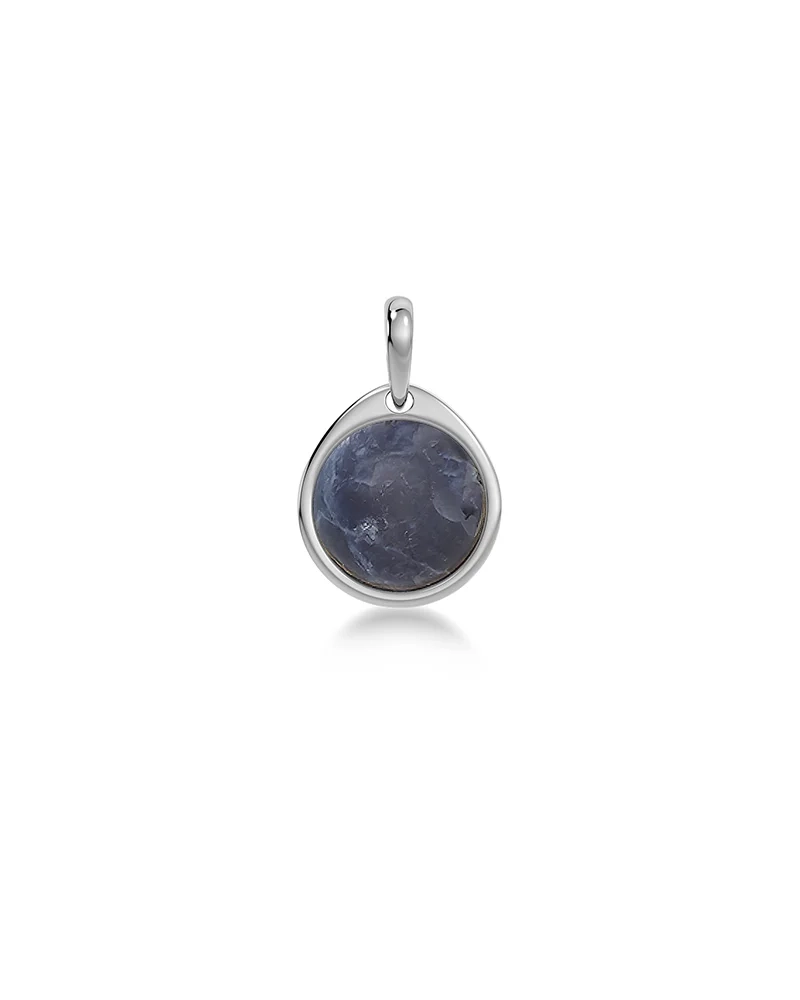 Edblad Birthstone Charm Silver halsband herr – bild 4