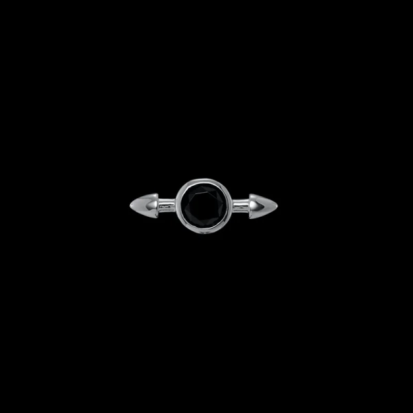 Pierced Stone Ear Stud Black Spinel - Maria Nilsdotter - 1-2 dagars leverans - Nordic Spectra