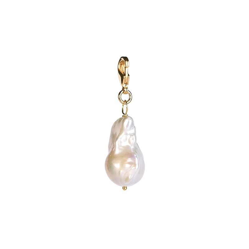 Barouque Freshwater Pearl Charm Gold