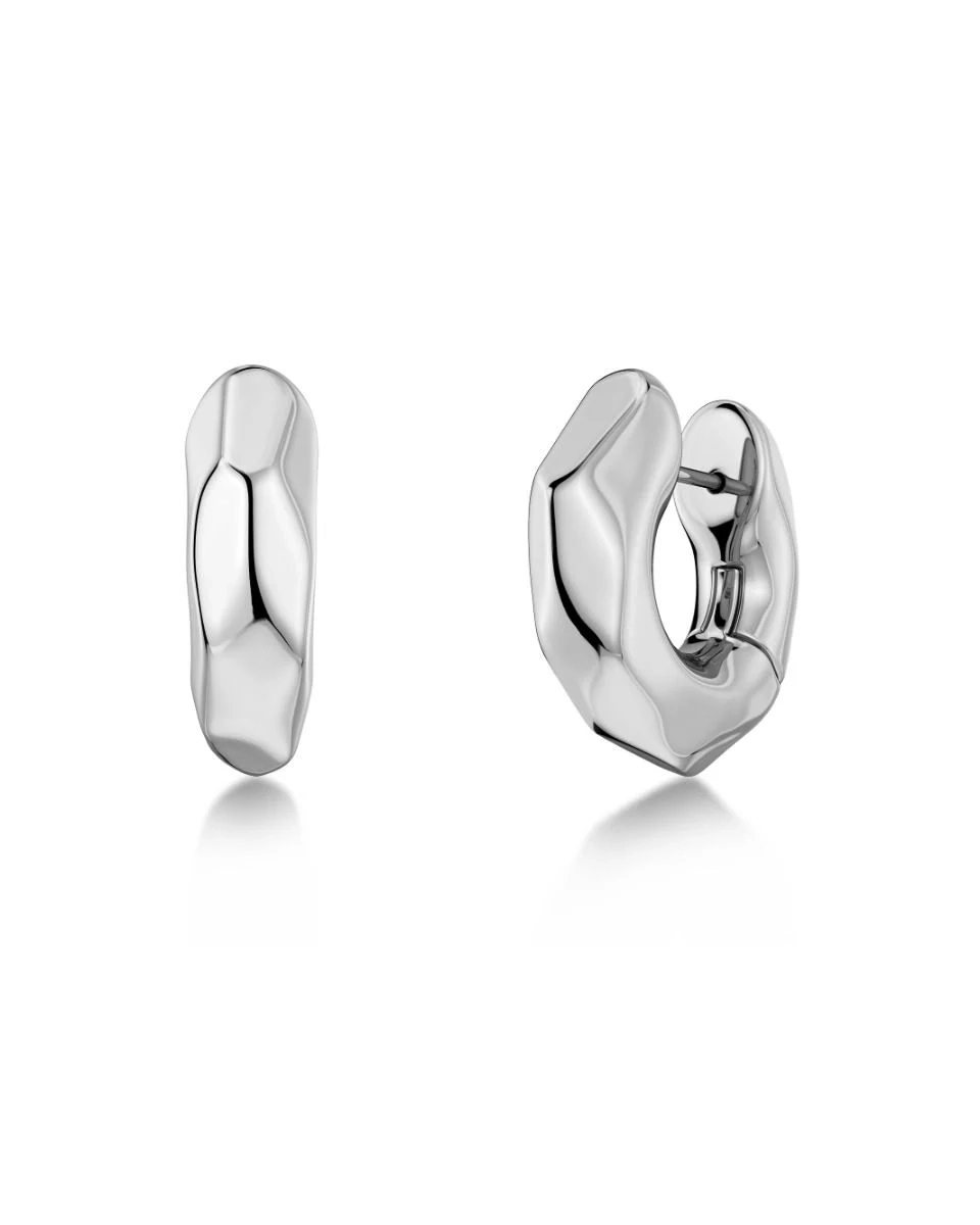 Edblad - Crystalite Hoops L Silver