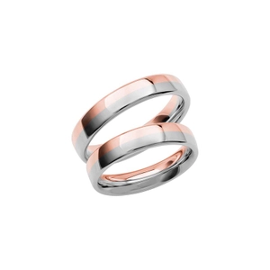 SR3021-4.5 Rose Gold/White Gold - Wedding & engagement rings - Schalins - Scandinavian design - Nordic Spectra