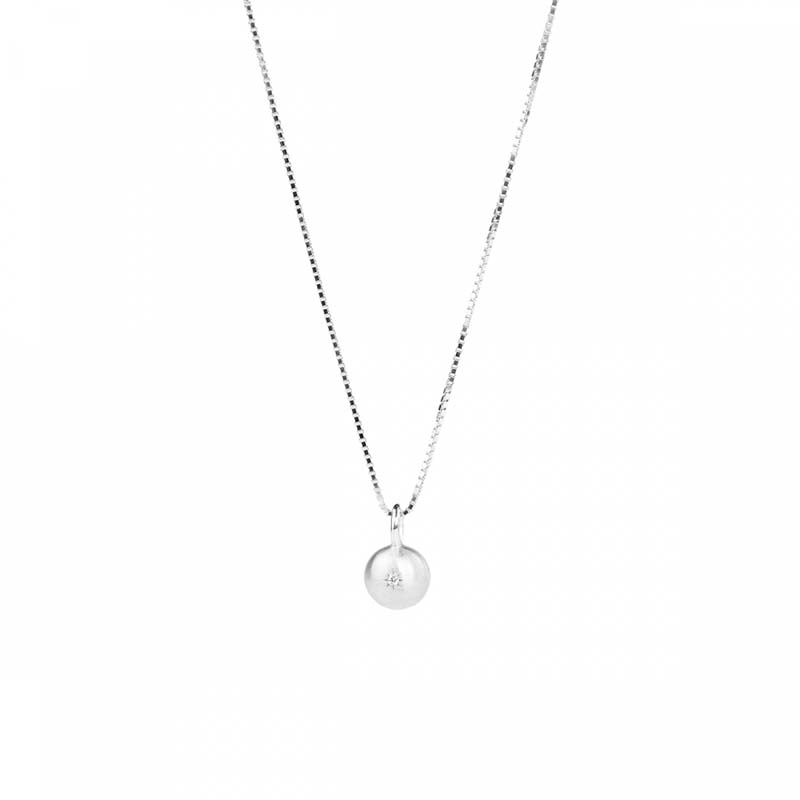 Emma Israelsson - Sparkling Globe Necklace Silver