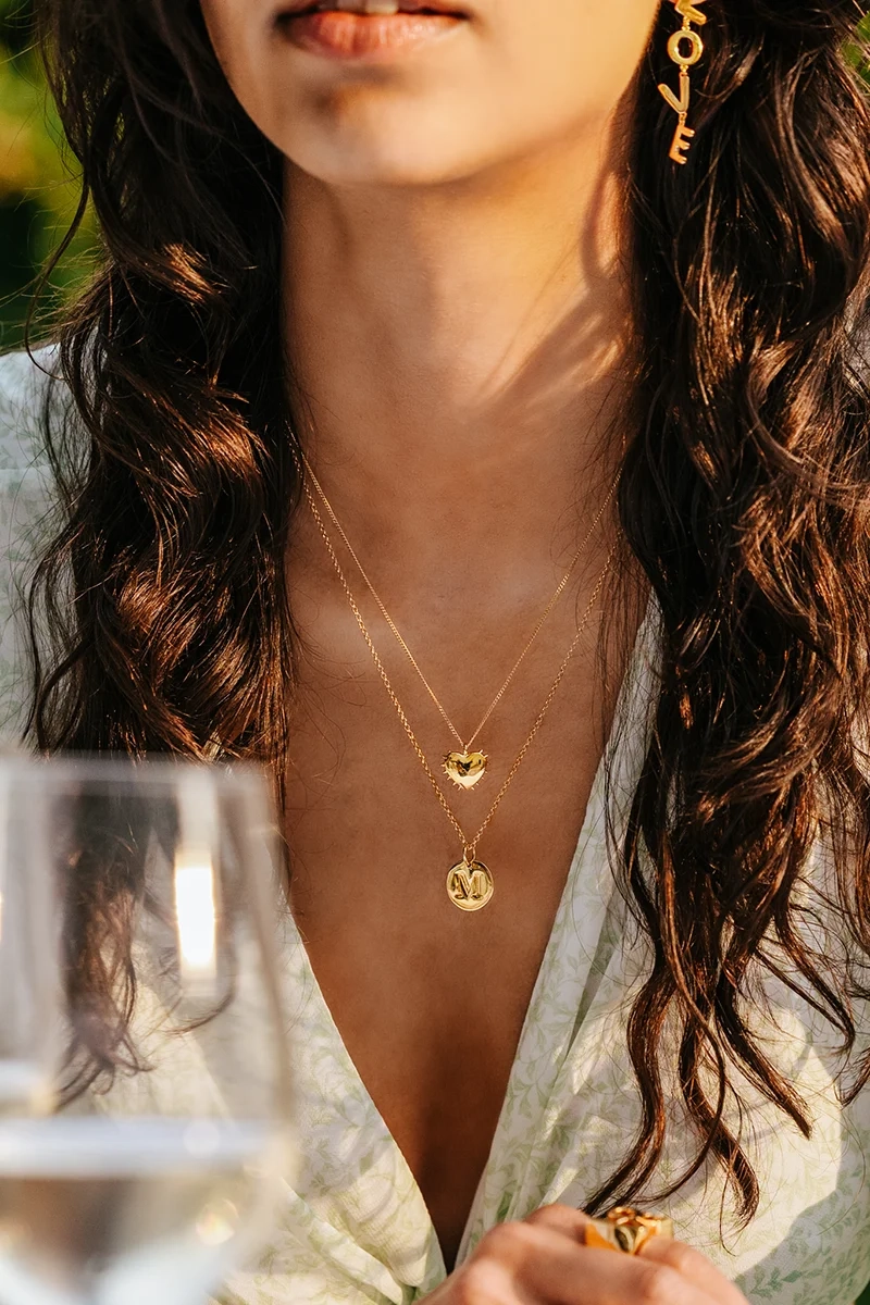 True Love Spike Heart Necklace Gold - Syster P - Snabb leverans & Gratis paketinslagning - Nordic Spectra