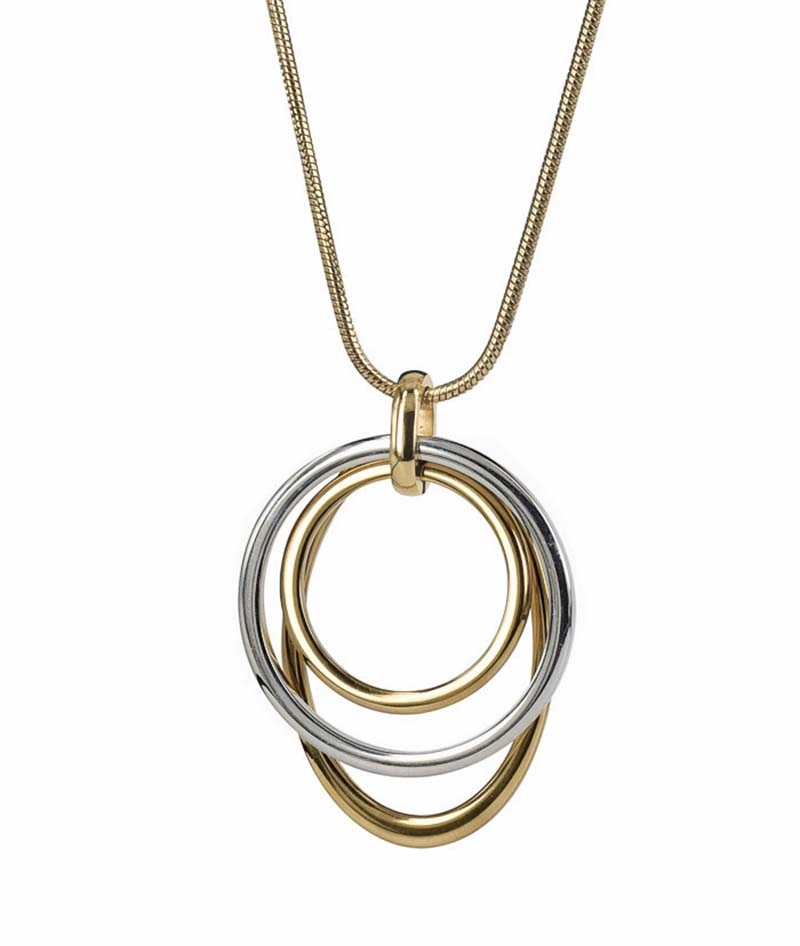 BONITA Kort Halsband Stål/Guld - Astrid & Agnes - Snabb frakt & paketinslagning - Nordicspectra.se