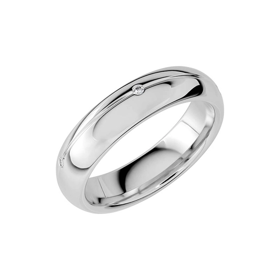 SR2027 Vitguld - Vigsel- & förlovningsringar - Schalins - Fri storleksändring* - Nordic Spectra