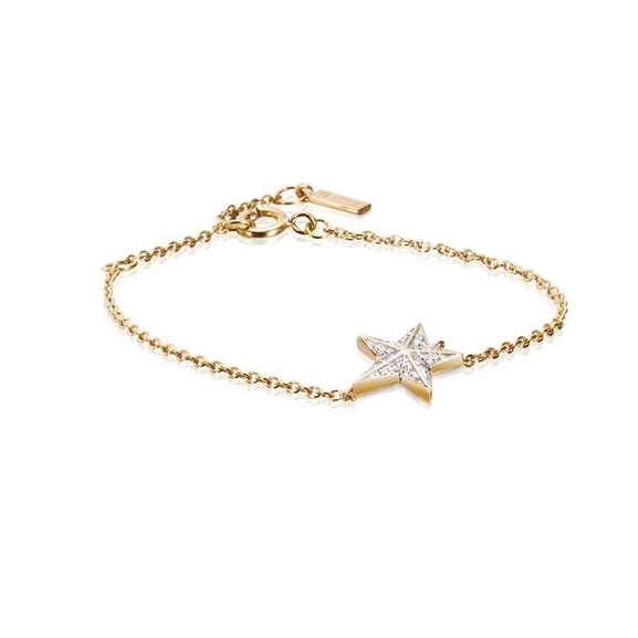 Catch A Falling Star & Stars Bracelet Gold - Efva Attling armband - Snabb frakt & paketinslagning - Nordicspectra.se