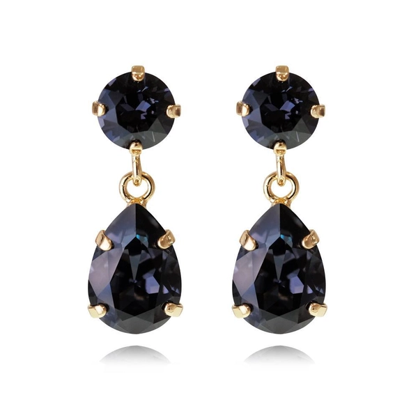 Mini Drop Earrings Gold Graphite - Caroline Svedbom - Snabb frakt & paketinslagning - Nordicspectra.se