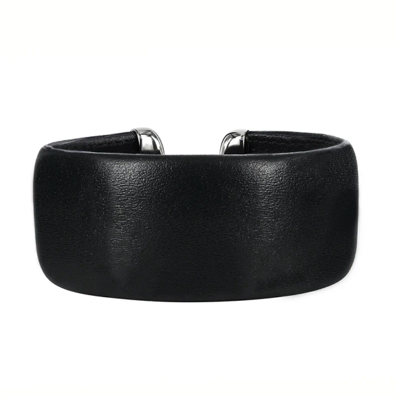 AVA Läder Armband Svart 30 mm - Astrid & Agnes - Nordic Spectra