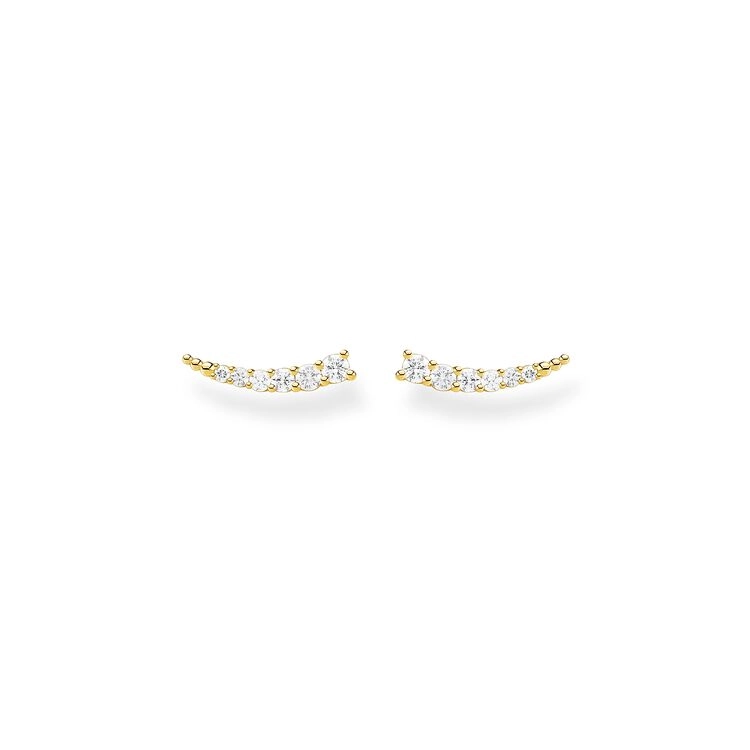 Thomas Sabo - &Ouml;ronkl&auml;ttrare Vita Stenar Guld