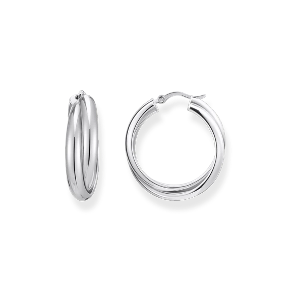 Stora Flätade Hoops - Thomas Sabo - Snabb leverans & paketinslagning - Nordic Spectra