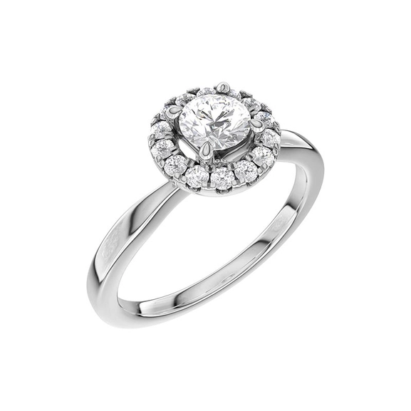 North 027 Lab Grown Diamond White Gold - Wedding & engagement rings - Schalins - Scandinavian design - Nordic Spectra