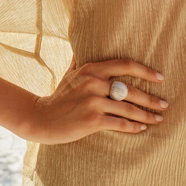 Amarillo Ring Rhodium - Edblad - Snabb frakt & paketinslagning - Nordic Spectra
