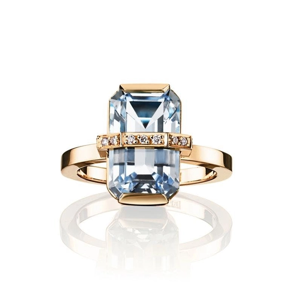 Little Bend Over Aquamarine Gold - Efva Attling ringar - Snabb frakt & paketinslagning - Nordicspectra.se