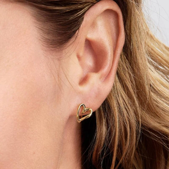 14 Karat vergoldet. Die Ohrringe bestechen durch elegante