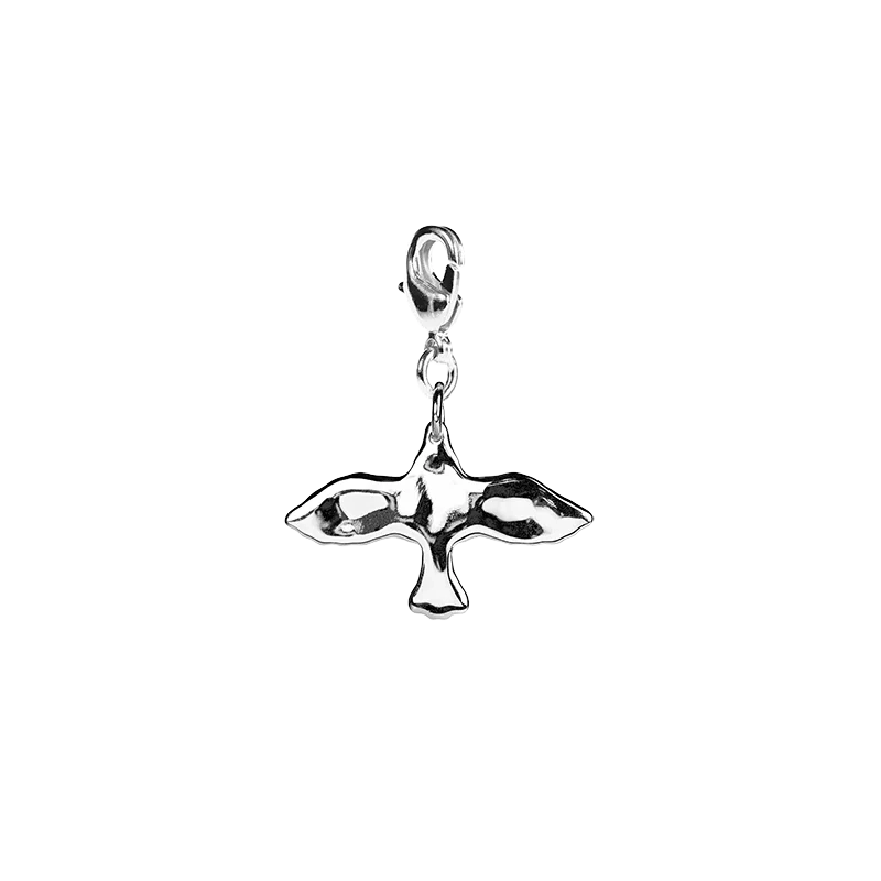 Organic Dove Charm Silver