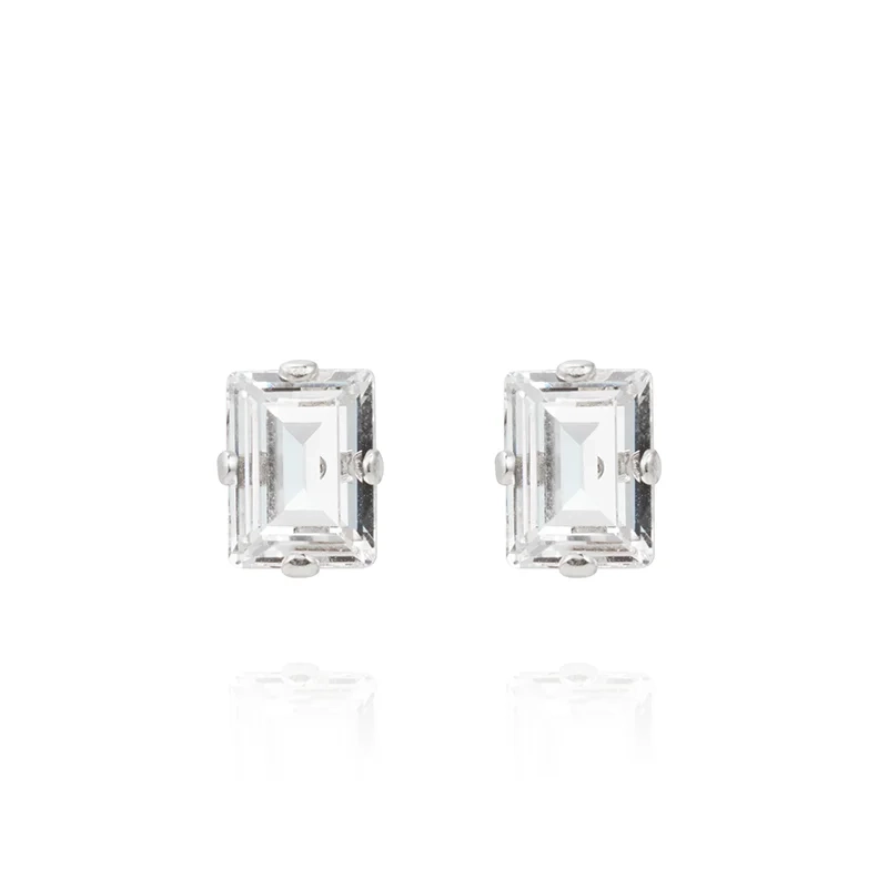 Caroline Svedbom - Diora Stud Earrings Rhodium Crystal