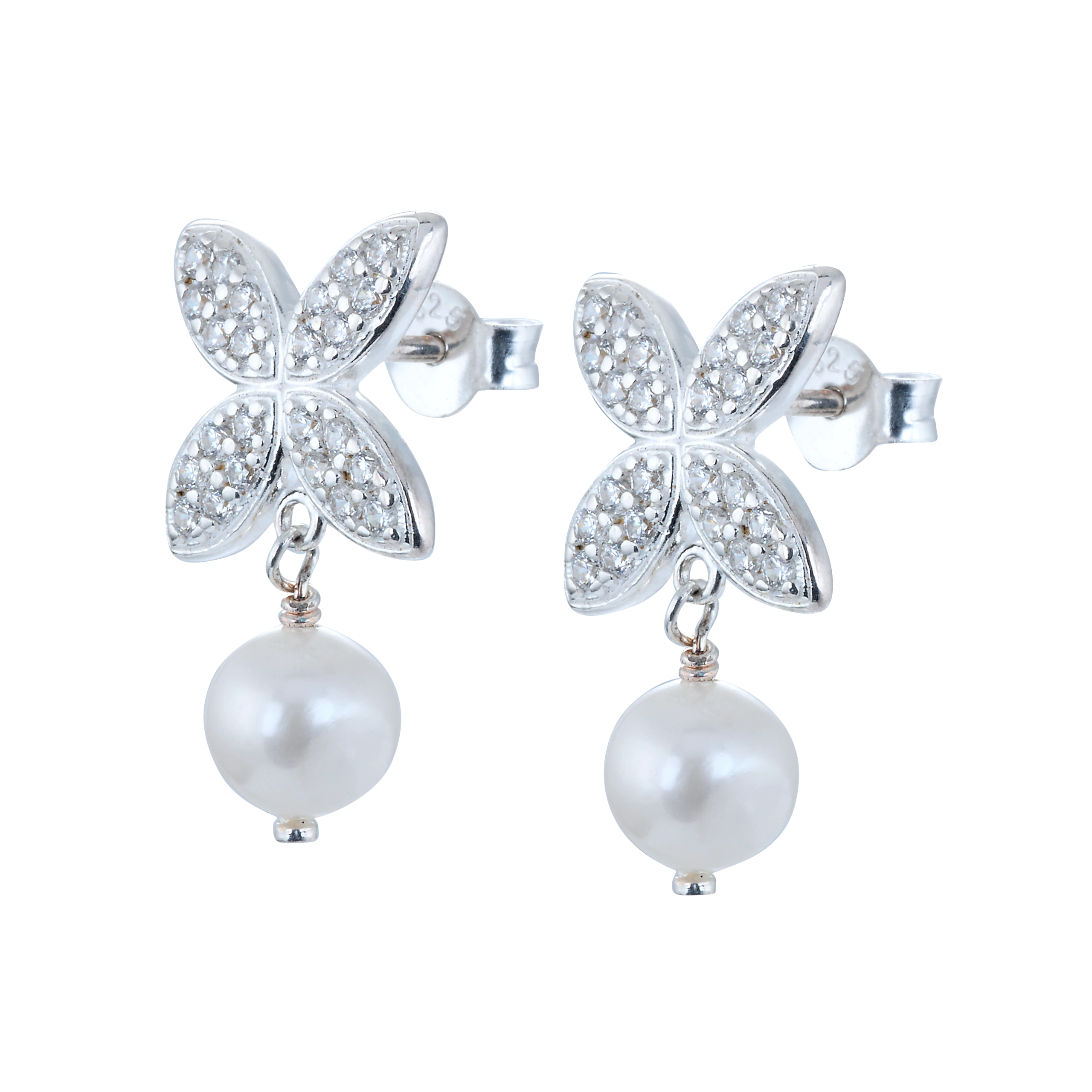 Carolina Gynning - Sparkling Ellipse Pearl Örhängen