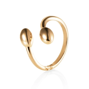 Love Bead Twin Ring Gold - Efva Attling - ruotsalainen muotoilu - Nordic Spectra