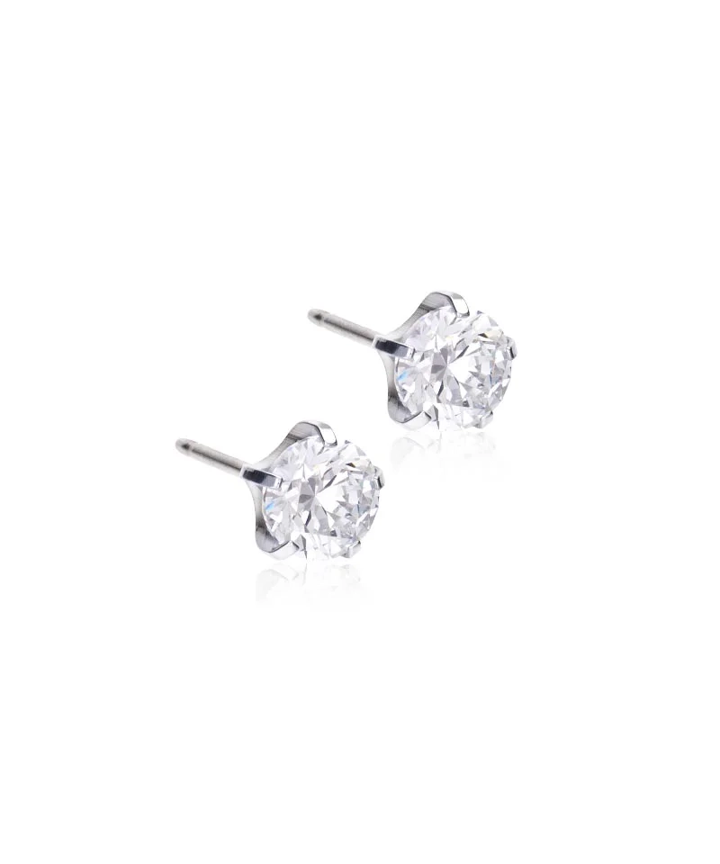 Blomdahl - ST Tiffany Precious 6 mm CZ White