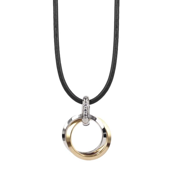 CARRO Kort Halsband Stål/Guld - Astrid & Agnes - Snabb frakt & paketinslagning - Nordicspectra.se