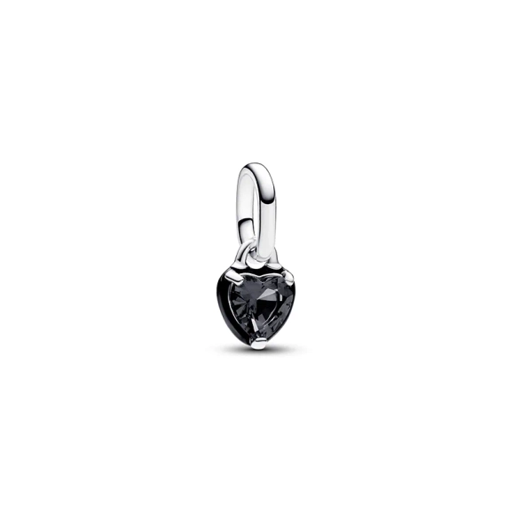 Pandora ME Schwarzes Chakra Herz Mini-Charm-Anhänger - PANDORA - Nordic Spectra