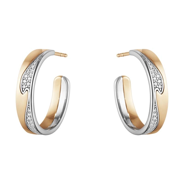 Fusion Hoops Pavé Diamant Groß 0.21 ct von Georg Jensen, Schneller Versand - Nordicspectra.de