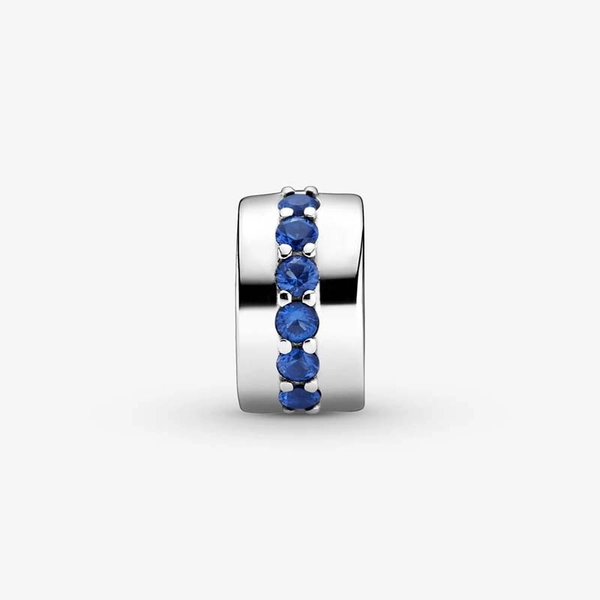 Blaues Funkelndes Clip-Charm von PANDORA, Schneller Versand - Nordicspectra.de