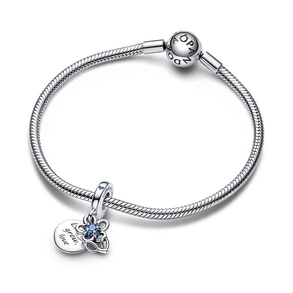 Blooming Flower Double Dangle Charm - PANDORA - Snabb frakt & paketinslagning - Nordicspectra.se