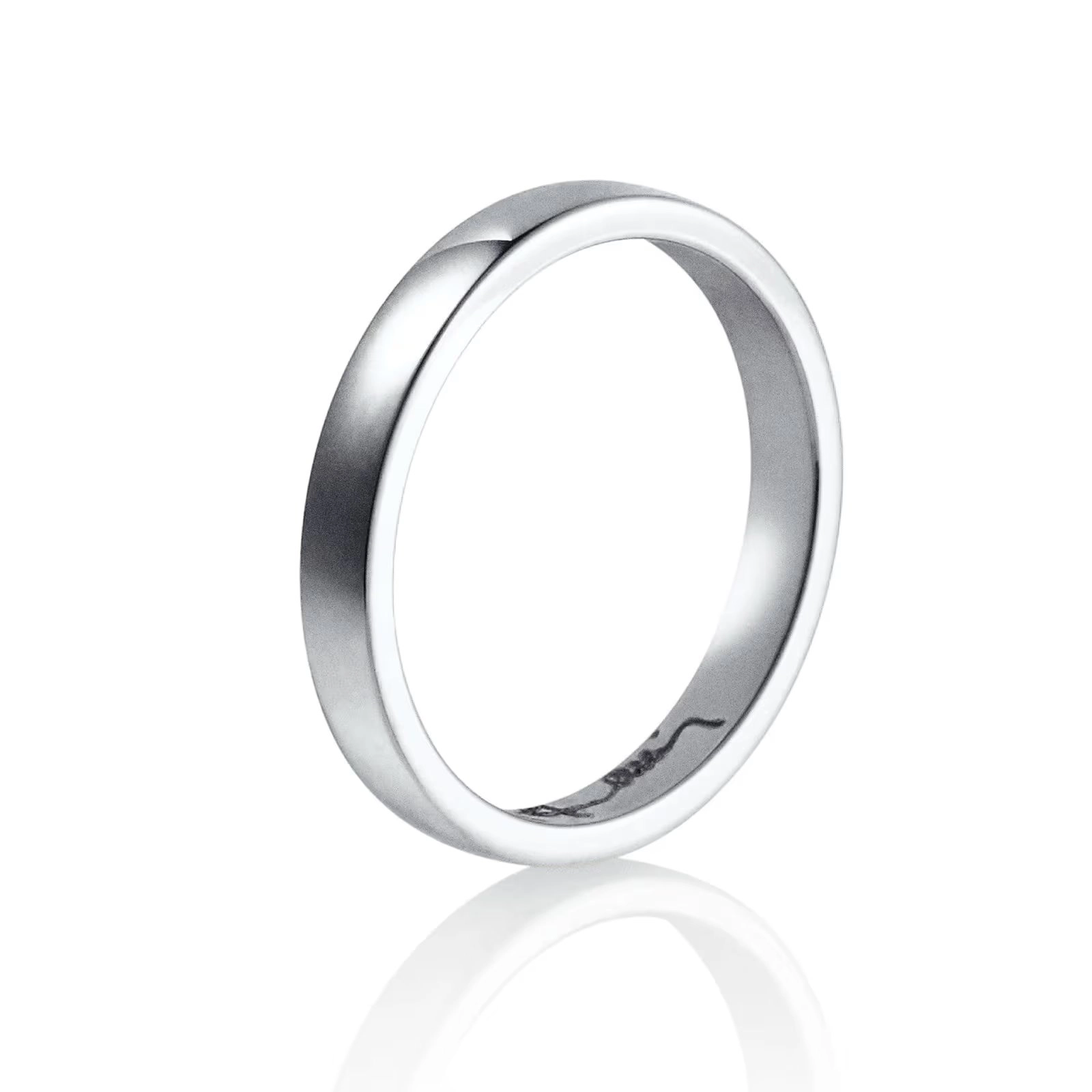 Efva Attling - Half Round Thin Ring Platinum