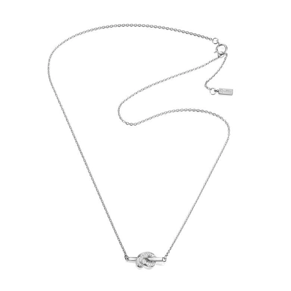 Love Knot & Stars Necklace White Gold - Efva Attling halsband - Snabb frakt & paketinslagning - Nordicspectra.se