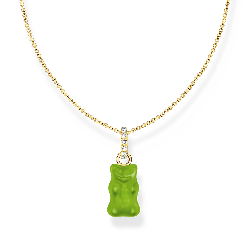 Thomas Sabo – HARIBO Halsband med Grön Gummibjörn Guld