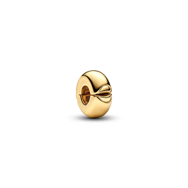 Pandora Moments Rund Clipberlock Guld med hjärtmotiv