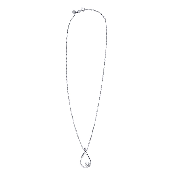 Eternal Flow Necklace White Gold 0,15 ct Diamond von Nordic Spectra, Schneller Versand - Nordicspectra.de