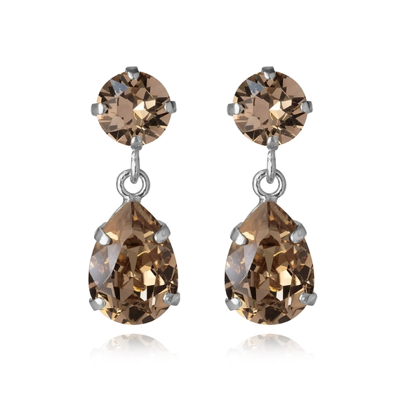 Mini Drop Earrings Rhodium Greige - Caroline Svedbom - Nopea toimitus ja lahjapakkaus - Nordic Spectra