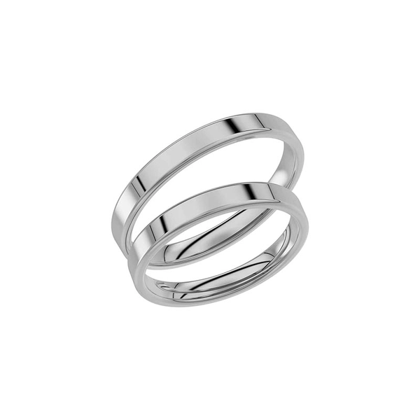 238-3 White Gold - Wedding & engagement rings - Schalins - Scandinavian design - Nordic Spectra