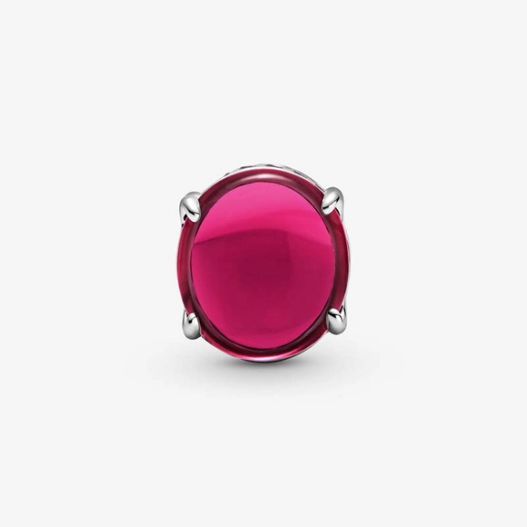 Fuchsia Rose Oval Cabochon Berlock - PANDORA - Snabb frakt & paketinslagning - Nordicspectra.se