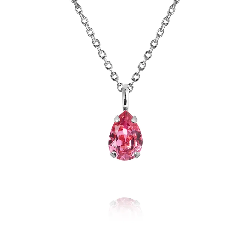 Caroline Svedbom - Childhood Birthstone Necklace Rhodium October