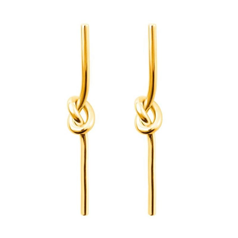 SOPHIE by SOPHIE - Knot Stick Earrings Gold