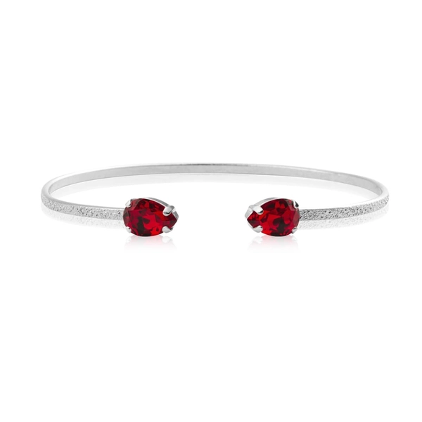 Petite Drop Bracelet Rhodium Light Siam 227 - Caroline Svedbom - Nopea toimitus ja lahjapakkaus
