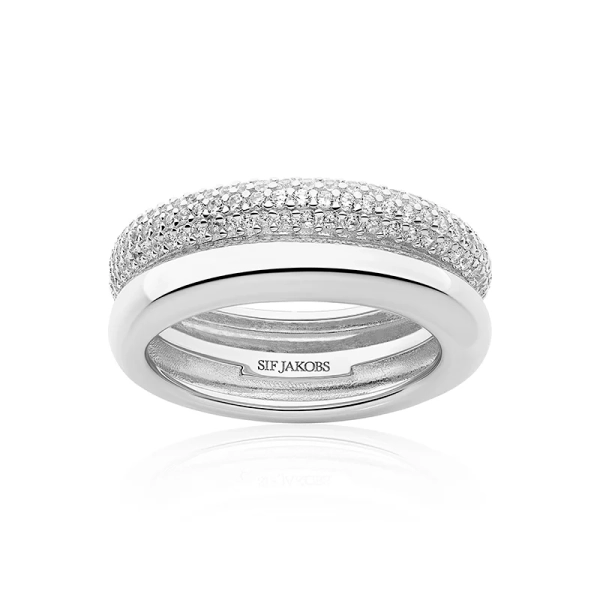 Carrara Ring i silver med gnistrande cubic zirconia från Sif Jakobs