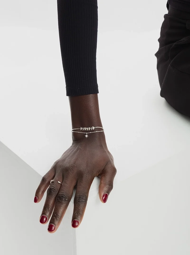 Layers Simone Bracelet Silver - Syster P - Snabb leverans & Gratis paketinslagning - Nordic Spectra