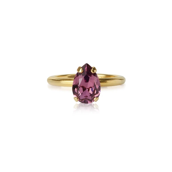 Petite Drop Ring Gold iris - Caroline Svedbom - Nopea toimitus ja lahjapakkaus - Nordic Spectra