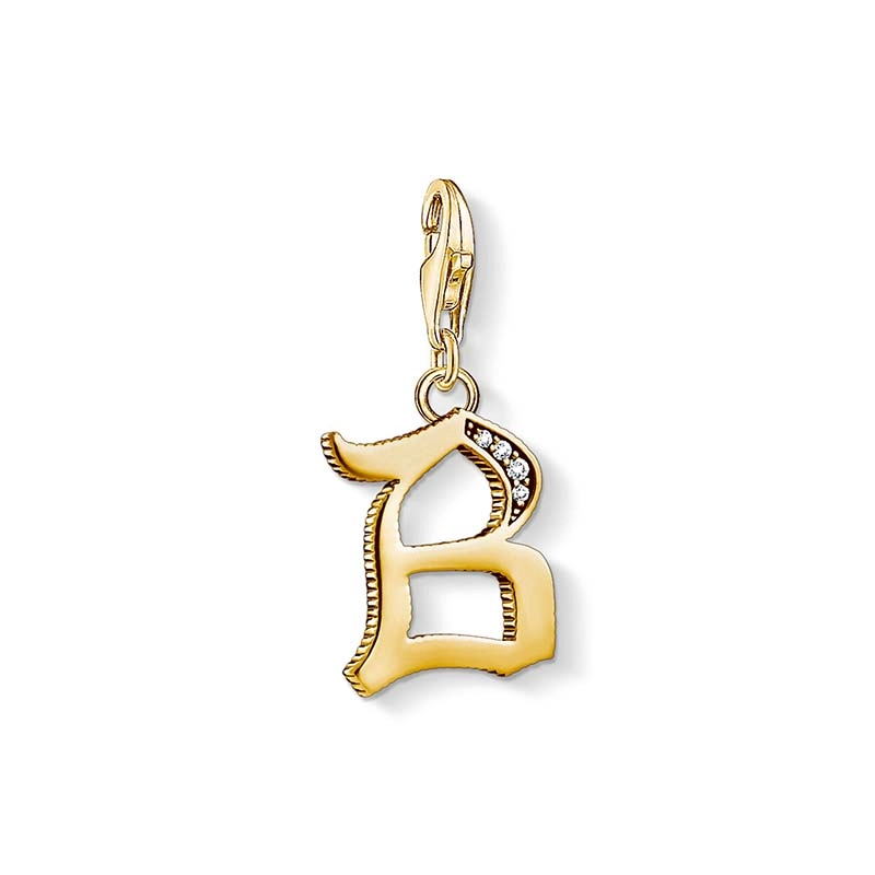 Berlock Bokstav B Guld