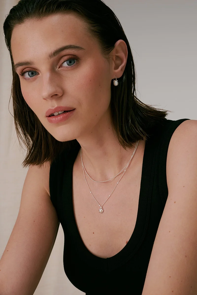 Sheer Doria Necklace Silver