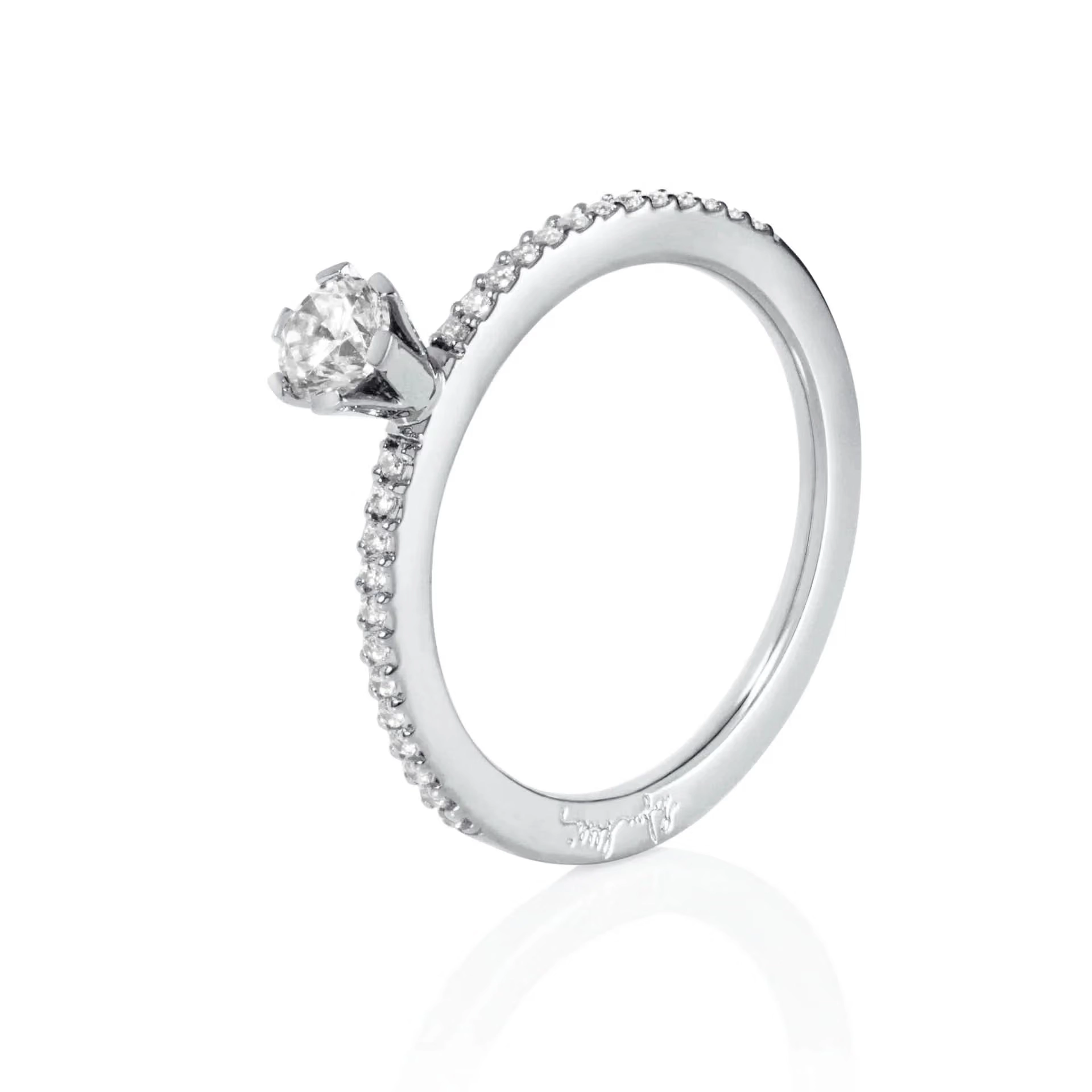 Efva Attling - High On Love & Stars Ring 0.30 ct Platinum