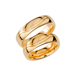 SR1007-6 Guld - Vigsel- & förlovningsringar - Schalins - Fri storleksändring* - Nordic Spectra